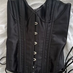 Agent Provocateur Black and Pink Corset